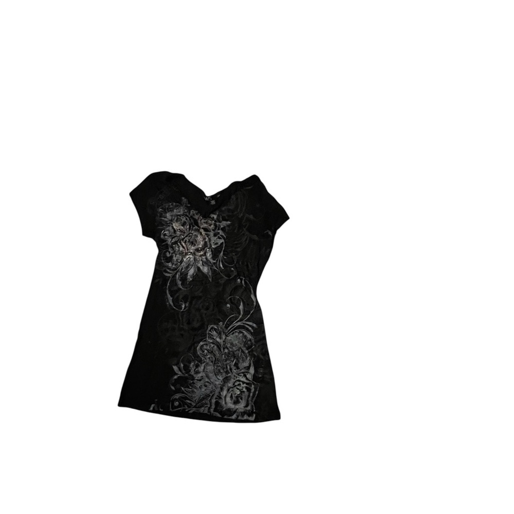 Black Floral Shirt